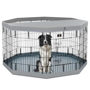 PJYuCien Foldable Dog Playpen with Cover
