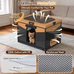 LOOBANI Foldable Playpen for Small Dogs and Cats