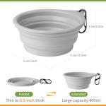 Collapsible Dog Bowl Set for Travel, 2 Pack