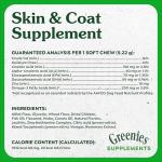 Greenies Dog Skin and Coat Supplements, Chicken Flavor