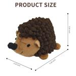 Plush Squeaky Hedgehog Dog Toys - 3 Pack