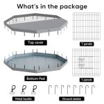 PJYuCien Foldable Dog Playpen with Cover