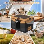 LOOBANI Foldable Playpen for Small Dogs and Cats