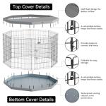 PJYuCien Foldable Dog Playpen with Cover