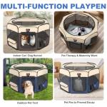 Aivituvin Portable Dog Playpen with Shade Cover