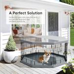 PJYuCien Foldable Dog Playpen with Cover