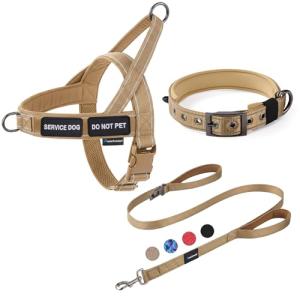 No Pull Dog Harness and Reflective Leash Set