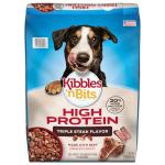 Kibbles 'n Bits Triple Steak High Protein Dog Food