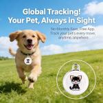GPS Tracker for Dogs and Cats - Waterproof, Long Battery
