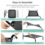 Cooling Elevated Dog Bed with Non-Slip Protectors