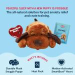 Snuggle Puppy Original Heartbeat Puppy Toy with Real-Feel Pulse and Heat Pack, Plush Comfort Dog Toy for Crate Training, First Nights, and Sleep