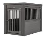New Age Pet ecoFLEX Pet Crate/End Table, Small, Grey, Model:EHHC405S