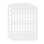 IRIS USA 34" 2-Panel Add-On Panels, Pet Dog Puppy Playpen, Foldable, Customizable, White