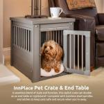 New Age Pet ecoFLEX Pet Crate/End Table, Small, Grey, Model:EHHC405S