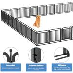 New Thickened Version Dog Playpen, 32 Inch Dog Fences for The Yard, Portable Outdoor Dog Playpen for Large/Medium/Small Dogs, Foldable Metal Dog Dlaypen, with Doors (16 Panels, 32 Inch)