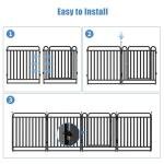 New Thickened Version Dog Playpen, 32 Inch Dog Fences for The Yard, Portable Outdoor Dog Playpen for Large/Medium/Small Dogs, Foldable Metal Dog Dlaypen, with Doors (16 Panels, 32 Inch)