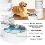 RIZZARI Gravity Dog Water Dispenser: 8L Large Auto-Refill Stainless Steel Pet Water Feeder - No-Spill BPA-Free Design for Large Dogs & Multi-Dog Homes - Everyday Indoor & Outdoor Spaces