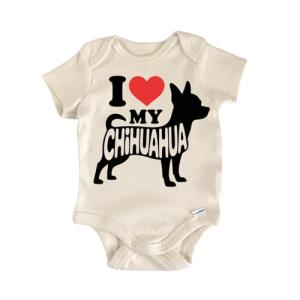 NOFO VIBES Dog Breed Chihuahua - Baby Boy Girl Clothes Bodysuit Funny Cute