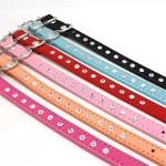 Pink Rhinestone Small Dog Collars for Female Dogs, Pretty Bling Diamond Cat Collar Crystal Sparkly Glitter Jewel Puppy Collar for XXS Xs Small Medium Pet Girl Dogs Kitten, XSmall