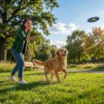 Outward Hound FlyFetch Disc Dog Toy, Durable Rubber, Stand-Alone or Replacement Discs for Launcher, 5", 2-Pack