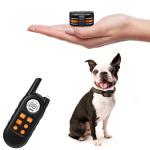 Tiniest Dog Shock Collar, Lightest Dog Training Collar with Remote for Small Dogs 5-15lbs & Medium Large Dogs/Puppies, Waterproof, Rechargeable, 1300ft Range (Orange&Ultra Tiny)