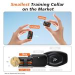 Tiniest Dog Shock Collar, Lightest Dog Training Collar with Remote for Small Dogs 5-15lbs & Medium Large Dogs/Puppies, Waterproof, Rechargeable, 1300ft Range (Orange&Ultra Tiny)