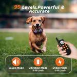 Tiniest Dog Shock Collar, Lightest Dog Training Collar with Remote for Small Dogs 5-15lbs & Medium Large Dogs/Puppies, Waterproof, Rechargeable, 1300ft Range (Orange&Ultra Tiny)