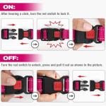 Joytale Martingale Collar for Dogs, Reflective Heavy Duty for Safety, Quick Release Buckle, Adjustable Nylon Collars for Medium Dogs Walking Training, Hotpink,M