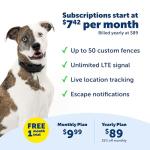 PetSafe Guardian GPS 2.0 Dog Fence + Tracking - Wireless GPS Dog Fence - Real-Time Tracking - Custom Boundaries System - Waterproof Collar - Comfortable Fit