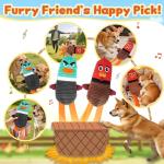 PatsFran Dog Toys for Aggressive Chewers, 2 Pack No Stuffing Squeaky Dog Toys to Keep Them Busy, Interactive Puppy Toys with Crinkle and Holds a Bottle