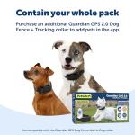 PetSafe Guardian GPS 2.0 Dog Fence + Tracking - Wireless GPS Dog Fence - Real-Time Tracking - Custom Boundaries System - Waterproof Collar - Comfortable Fit