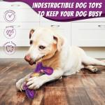 Luudoogs Dog Toys for Aggressive Chewers 2 Pack, Indestructible Dog Toys for Large Dogs, Tough Dogs Chew Toy to Keep Them Busy, Beef Flavored, Gifts for Large Medium Breed