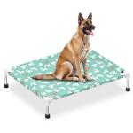 Elevated Dog Bed Portable Indoor & Outdoor Medium Sized Dog,Cooling Fabric,Hammock Bed with Cooling Fabric,Breathable Mesh