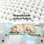 Elevated Dog Bed Portable Indoor & Outdoor Medium Sized Dog,Cooling Fabric,Hammock Bed with Cooling Fabric,Breathable Mesh