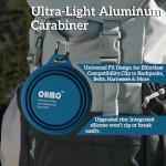 OHMO Collapsible Dog Bowl(2 Pack, Peacock&Light Blue 12oz/400ml) Premium Silicone Pet Water Bowls for Cats & Dogs, Portable Dog Travel Bowls Foldable for Outdoor Camping Hiking