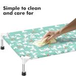 Elevated Dog Bed Portable Indoor & Outdoor Medium Sized Dog,Cooling Fabric,Hammock Bed with Cooling Fabric,Breathable Mesh