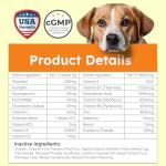 ZENO Dog Vitamins and Supplements - 150 Dog Multivitamin Chewable - Immune, Joint Support, Skin, Gut Health + Packed with Omega 3s, Glucosamine & Probiotics - Safe for Puppy - Chicken