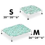 Elevated Dog Bed Portable Indoor & Outdoor Medium Sized Dog,Cooling Fabric,Hammock Bed with Cooling Fabric,Breathable Mesh