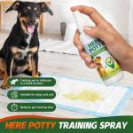 Dog Potty Training Spray for Dogs & Puppies, No-Go Spray & Here Potty Training Spray, Helps Stop Marking & Supports Housebreaking, Safe Gentle Formula, Indoor Outdoor Training Aid - 3.38 fl oz 2 PCS