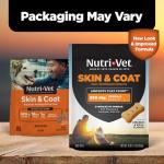 Nutri-Vet Skin & Coat Biscuits for Dogs, Tasty Dog Treat, Skin and Coat Supplement, Omega 3 Fish Oil, Made with Omega 3 and Biotin, Fish Oil Treat for Pets, Chicken & Krill Flavor, 16 oz