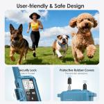 Jugbow Dog Training Collar for 3 Dogs- 4200FT Training Collars with Remote for 5-120 lb Large Medium Small Dogs, Rechargeable Waterproof IPX8 E Collars for Dogs