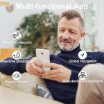 GPS Tracker for Vehicles, GPS Portable Magnetic Car GPS Tracking, Wide-Area Location GPS Tracker for Kids, Dogs, No Subscription Required/No Monthly Fee/No SIM Card Required