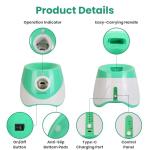 TeqHome Automatic Ball Launcher for Dogs, Dog Ball Thrower Launcher Fetch Machine with 3 Adjustable Distance & 6 Tennis Balls (2 inch),Indoor Outdoor Interactive Puppy Pet Toy for Small to Medium Dogs