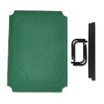 Amazon Basics Cooling Breathable Elevated Dog Bed with Metal Frame for Large Dogs, 51" x 31" x 8", Green, Easy to Assemble