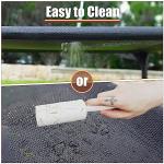 Garnpet Elevated Dog Bed for Large Dogs, Raised Dog Cot Fits Up to 120 LBs, Heavy Duty Pet Cots with Durable Supportive Teslin Recyclable Washable Mesh, Indoor & Outdoor Pet Bed, Dark Grey