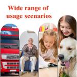 GPS Tracker for Dogs & Cats - No Monthly Fee/Subscription, Free Pet Collar Included | Waterproof, Anti-Lost, Real-Time Pet Tracking Collar | 365-Day Long Battery Life | Compatible with iOS & Android