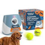 ARIQUELLE PASSION Automatic Ball Launcher for Dogs & Puppies – Interactive Dog Ball Thrower, Tennis Balls for Dogs, ChuckIt Balls, Fetch Toys, Durable for Aggressive chewers (Blue)