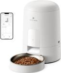 PETLIBRO Automatic Cat Feeder, Wi-Fi Rechargeable Cats Food Dispenser Battery-Operated with 30-Day Life, AIR 2.4G Wi-Fi Timed Pet Feeder for Cats & Dogs, 2L Auto Cats Feeder, White