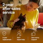 PETLIBRO Automatic Cat Feeder, Wi-Fi Rechargeable Cats Food Dispenser Battery-Operated with 30-Day Life, AIR 2.4G Wi-Fi Timed Pet Feeder for Cats & Dogs, 2L Auto Cats Feeder, White