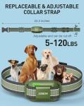 Jugbow Dog Training Collar - 4200FT Training Collar with Remote for 5-120lbs Large Medium Small Dogs, IPX8 Waterproof E Collar with 4 Training Modes, Security Lock, Rechargeable (Green)